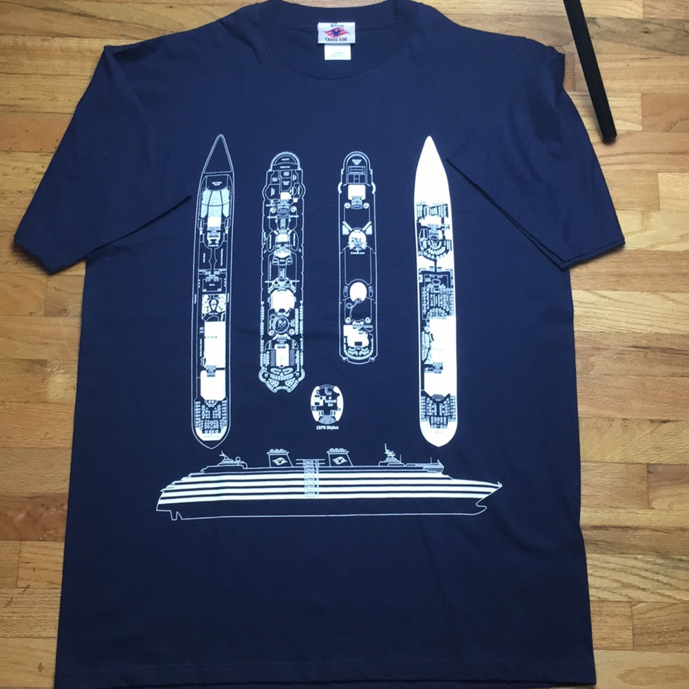 Vintage Disney Cruise Line Schematics Tee